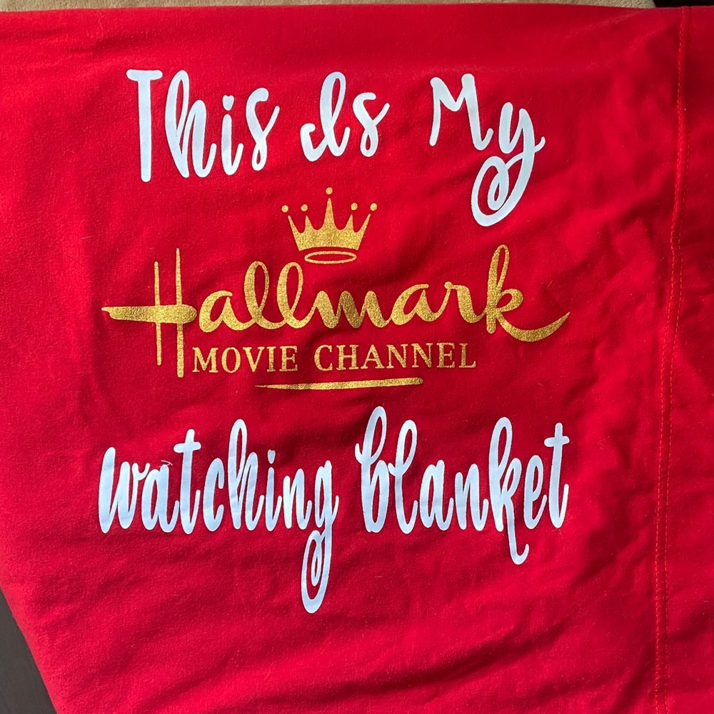 Red Hallmark Movie Channel Blanket